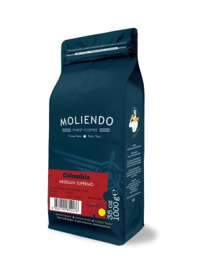 Moliendo Colombia Medellin Supremo Yöresel Kahve 1000 Gr.