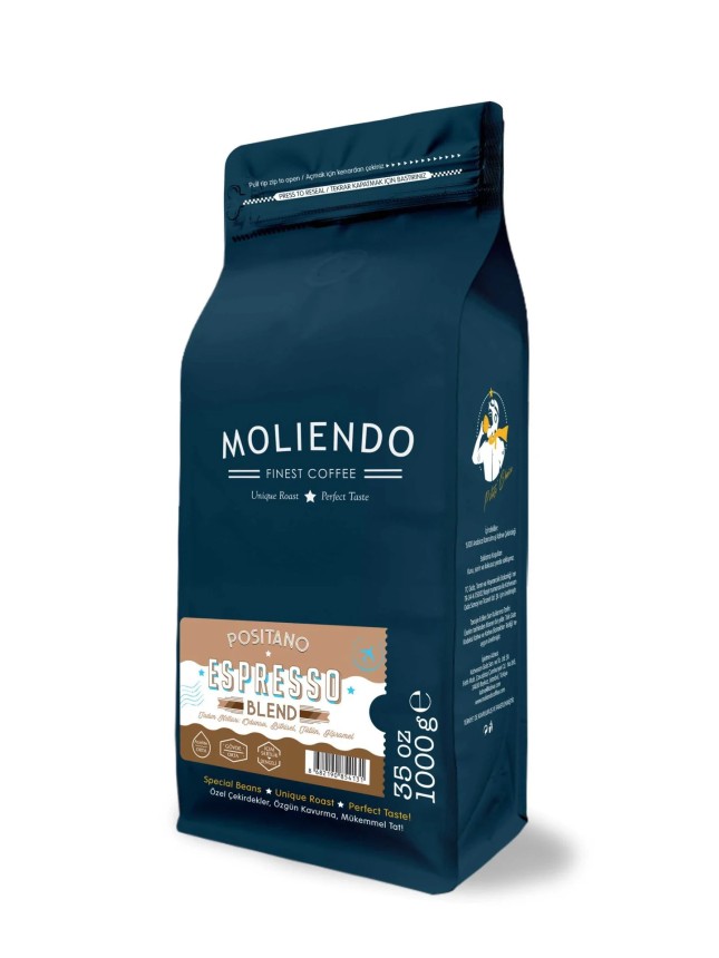 Moliendo Positano Espresso Blend Kahve 1000 Gr